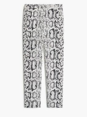 J. Crew Snakeskin Jamie pant with elastic waist